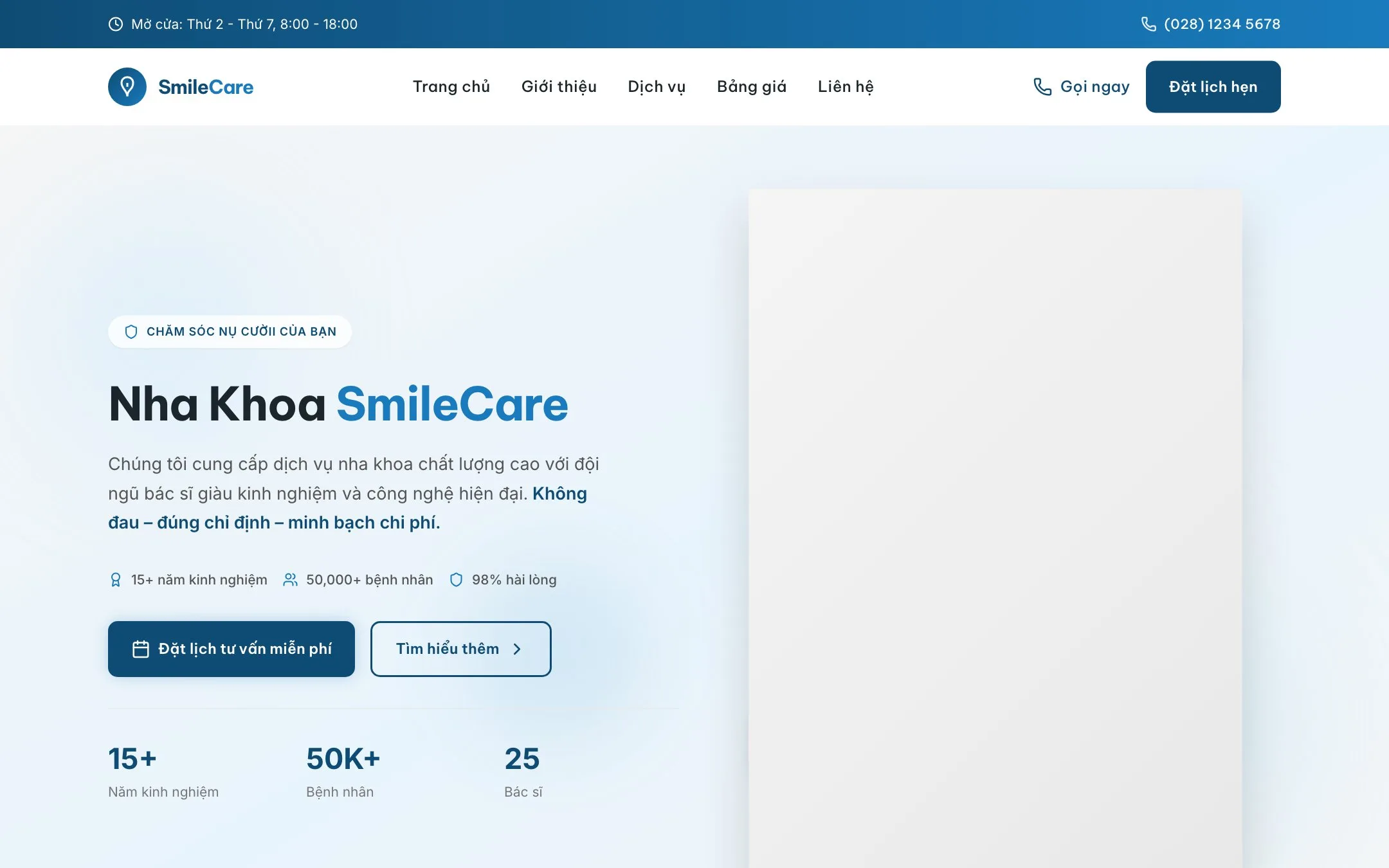 Dental Clinic — live demo