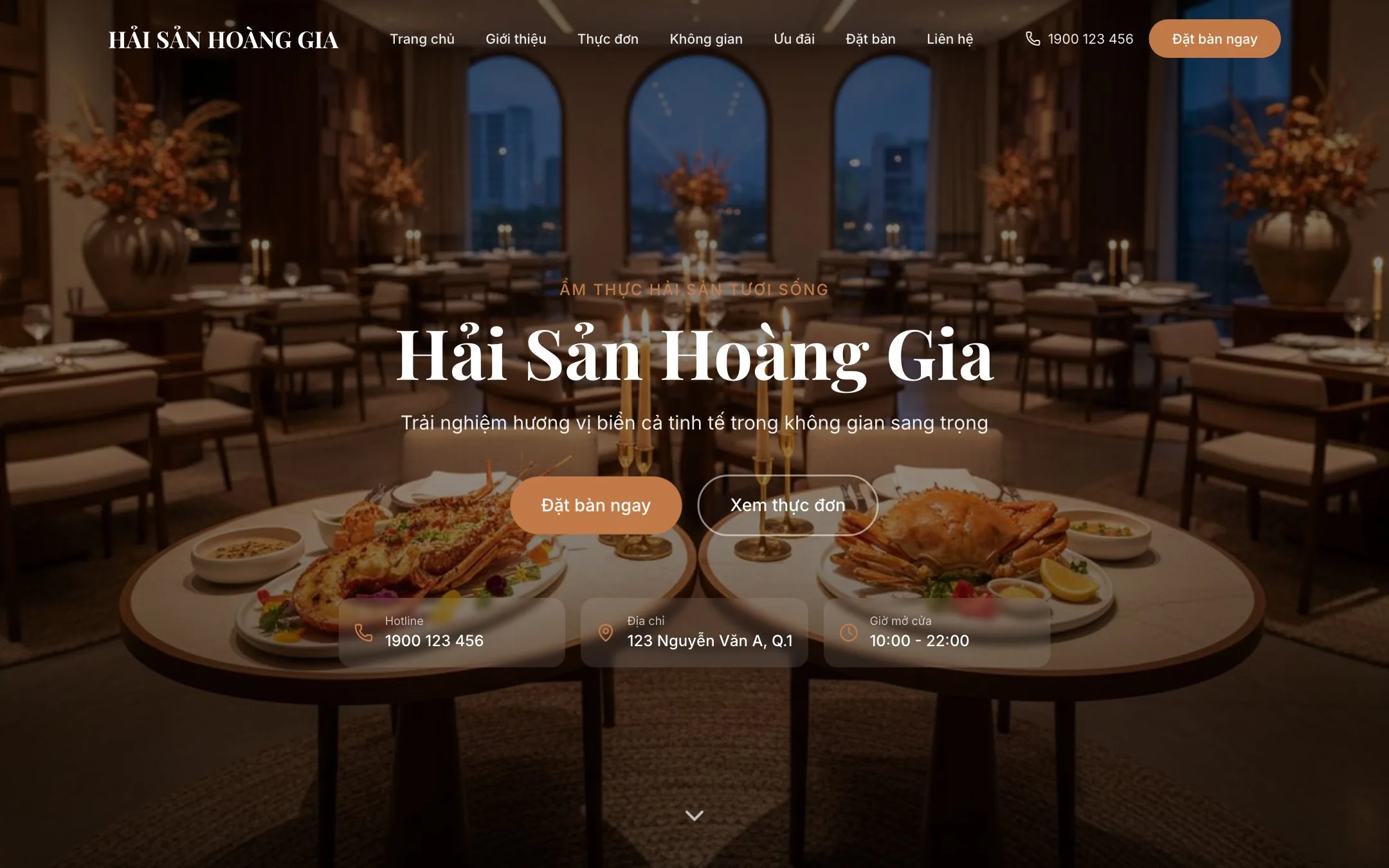 Restaurant — live demo